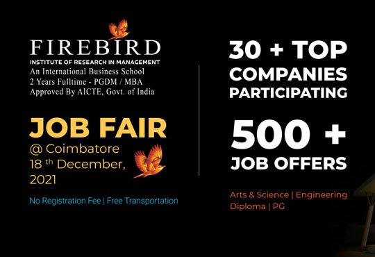 Firebird Distinctive Work by Students of Firebird Coimbatore towards Employability