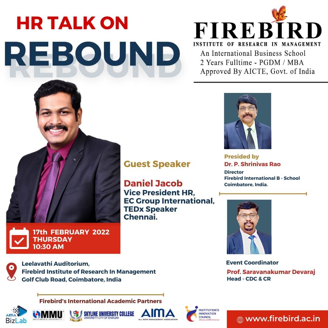 Firebird Campus Leelavathi Auditorium HR Talk on Rebound