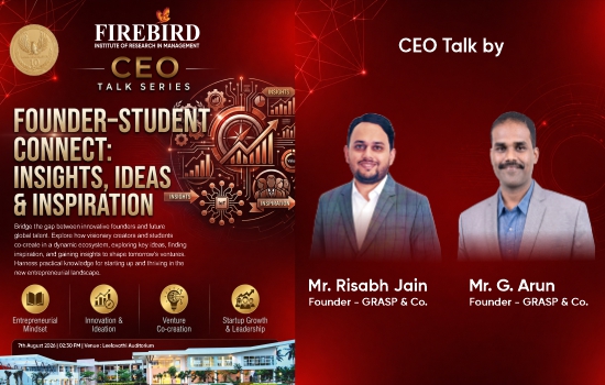 CEO Talk Series Founder-Student Connect for Startup Growth and Leadership - Firebird