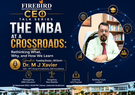 CEO Talk Series The MBA at a Crossroads - Rethinking What, Why, and How We Learn